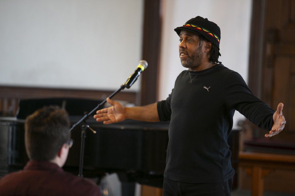 Jazz Icon Victor Wooten Urges Drew Students to Put Feeling into Music