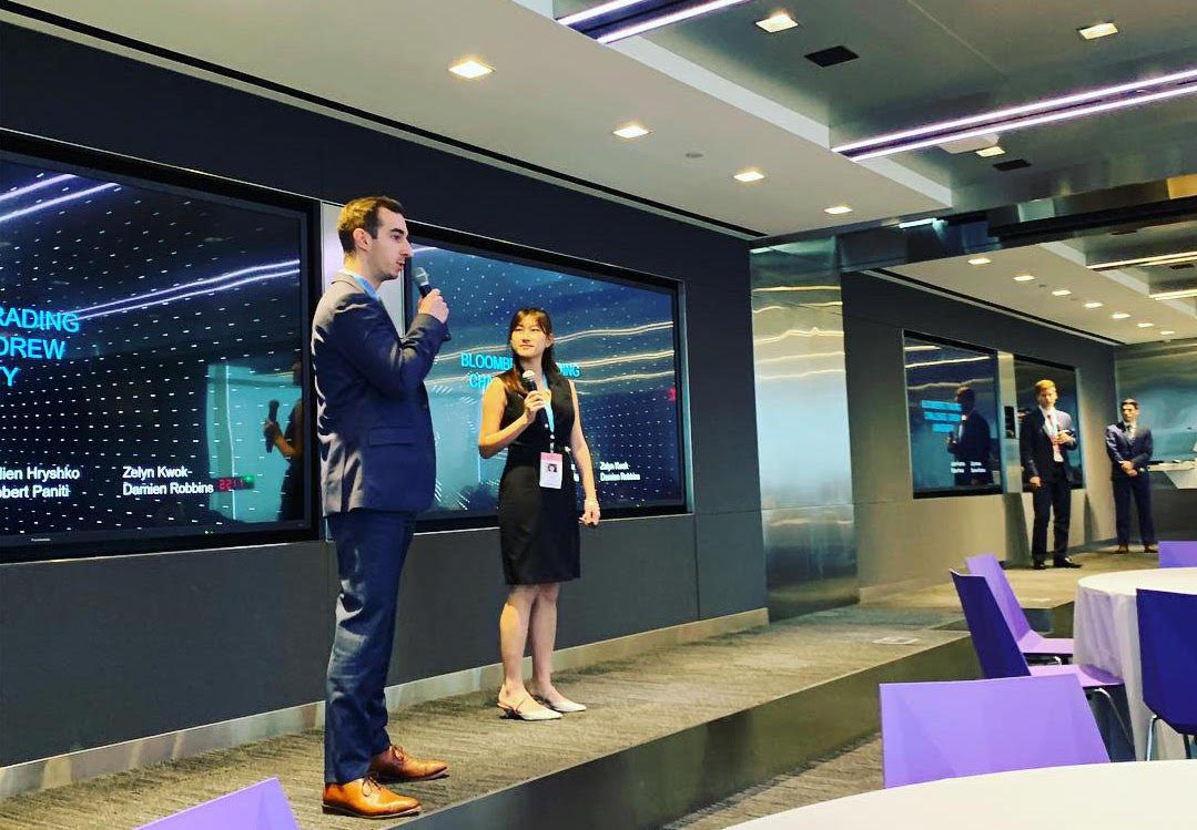 Drew Reaches Finals of Bloomberg Trading Challenge