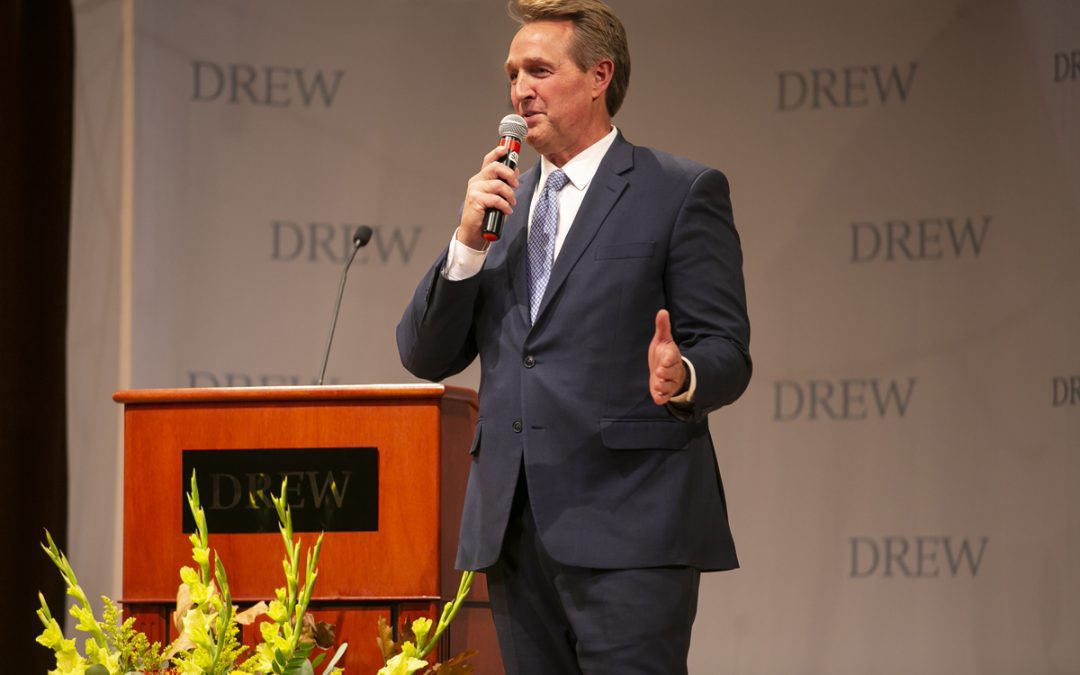 At the Drew Forum, Senator Jeff Flake Calls for Bipartisanship