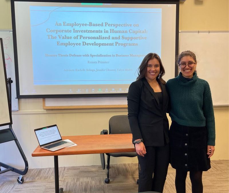 Honors Thesis a Culminating Experience for Renata Primmer C’22