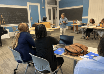 Dr. Golden in a seminar session with participants