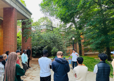 The Cohort at an interfaith meeting (Shabbat)