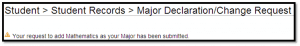 confirmation of major declaration