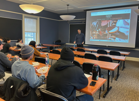 Drew Innovation Class Hosts Entrepreneur Brian Zaro