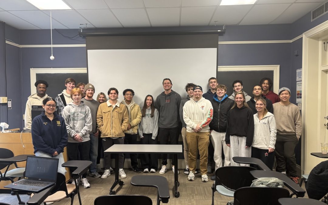 New York Jets Player Talks With Drew University Sports Classes