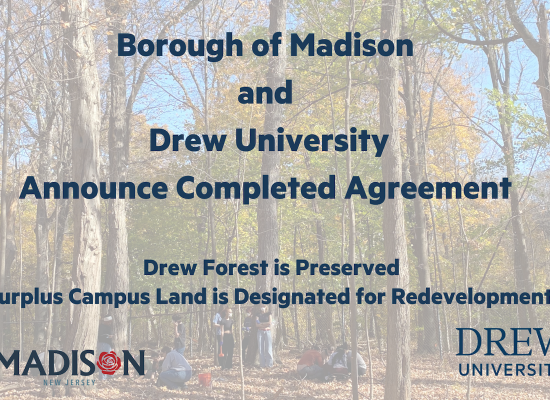 Drew University and Borough of Madison Reach Agreement Regarding the Drew Forest
