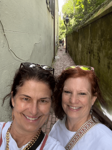 Monika “Moe” Walters C’88 and Mary Allen Edgerton C’91 in Charleston, SC